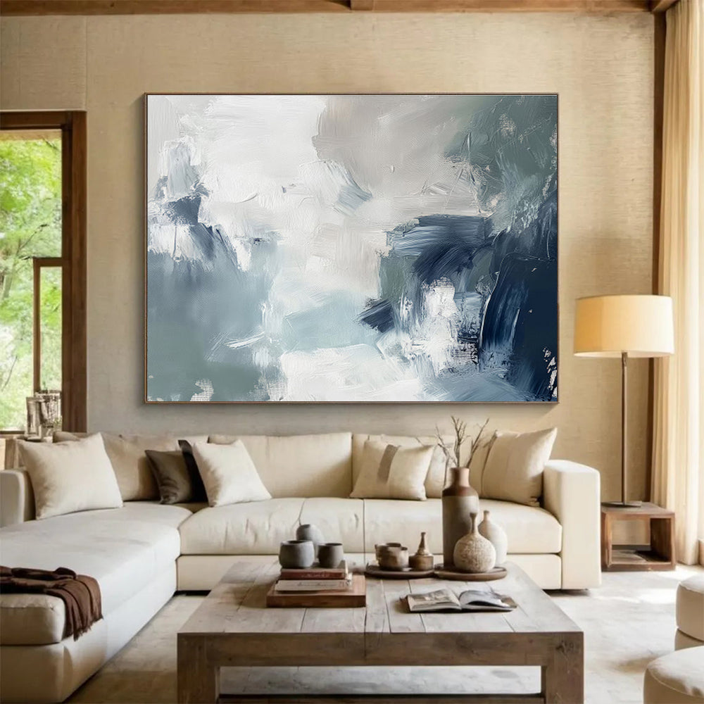 “Fluid Expressions” Grand Abstract Art for Bar & Living Room DKH236