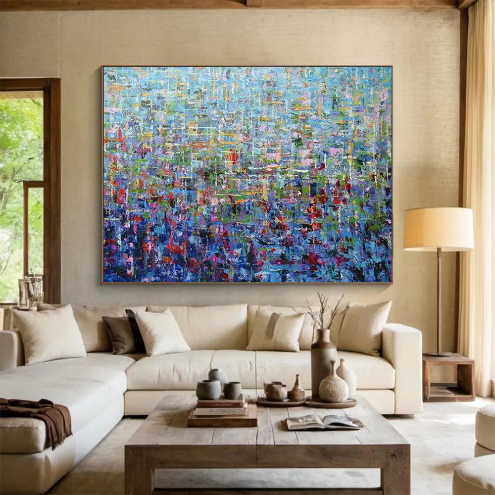 Fiery Vast Abstract Painting for Hallway & Bar LargeART1796