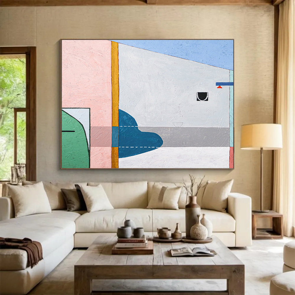 Striking Hand - Painted Abstract Artwork for Dining Room & Entryway DKH548