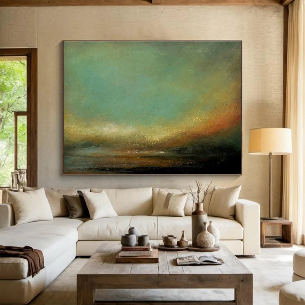 Immense Textured Hand - Crafted Abstract Painting for Stylish Interiors DKH778