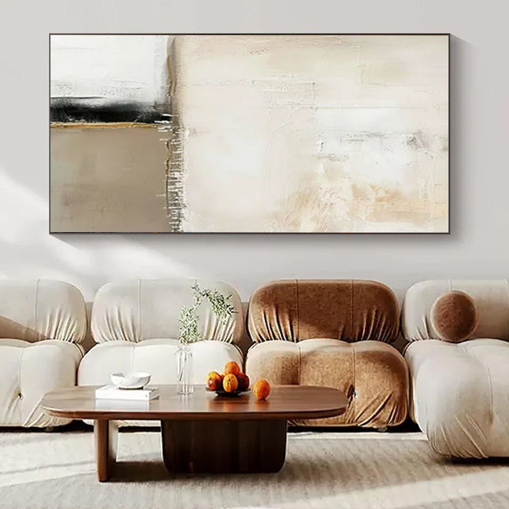 Custom Hand-Painted Abstract Mural for Bedroom & Hotel LargeART1476