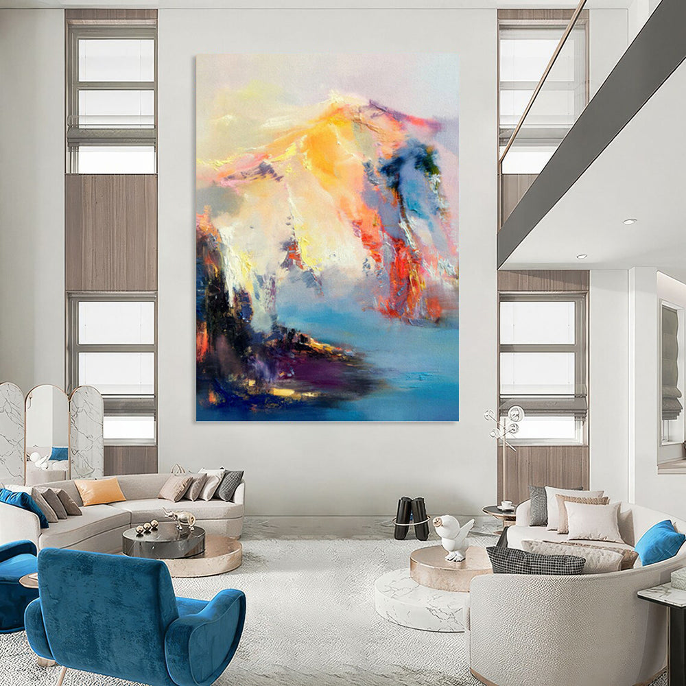 Colossal Custom - Painted Textured Canvas Abstract for Office & Bedroom DKH1061