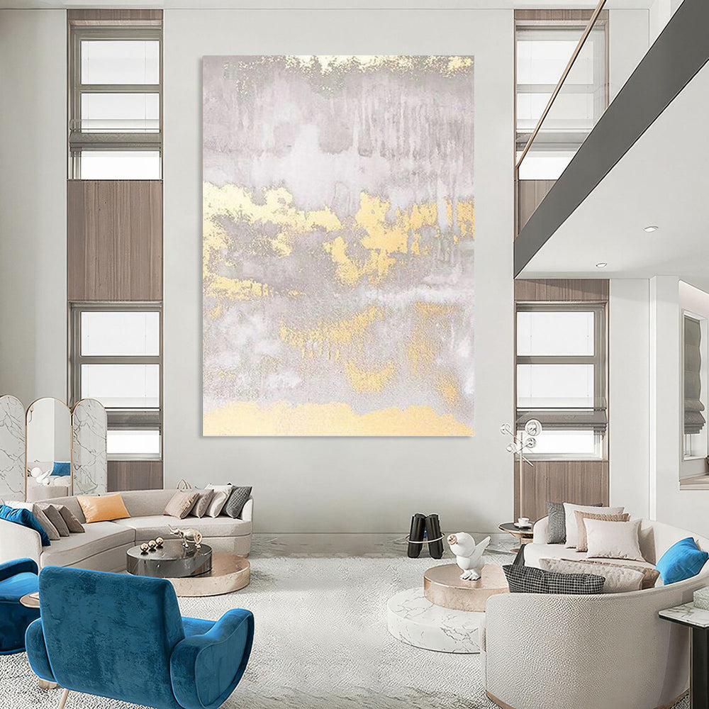 Dramatic Textured Abstract Painting for Dining Room & Entryway DKH0951