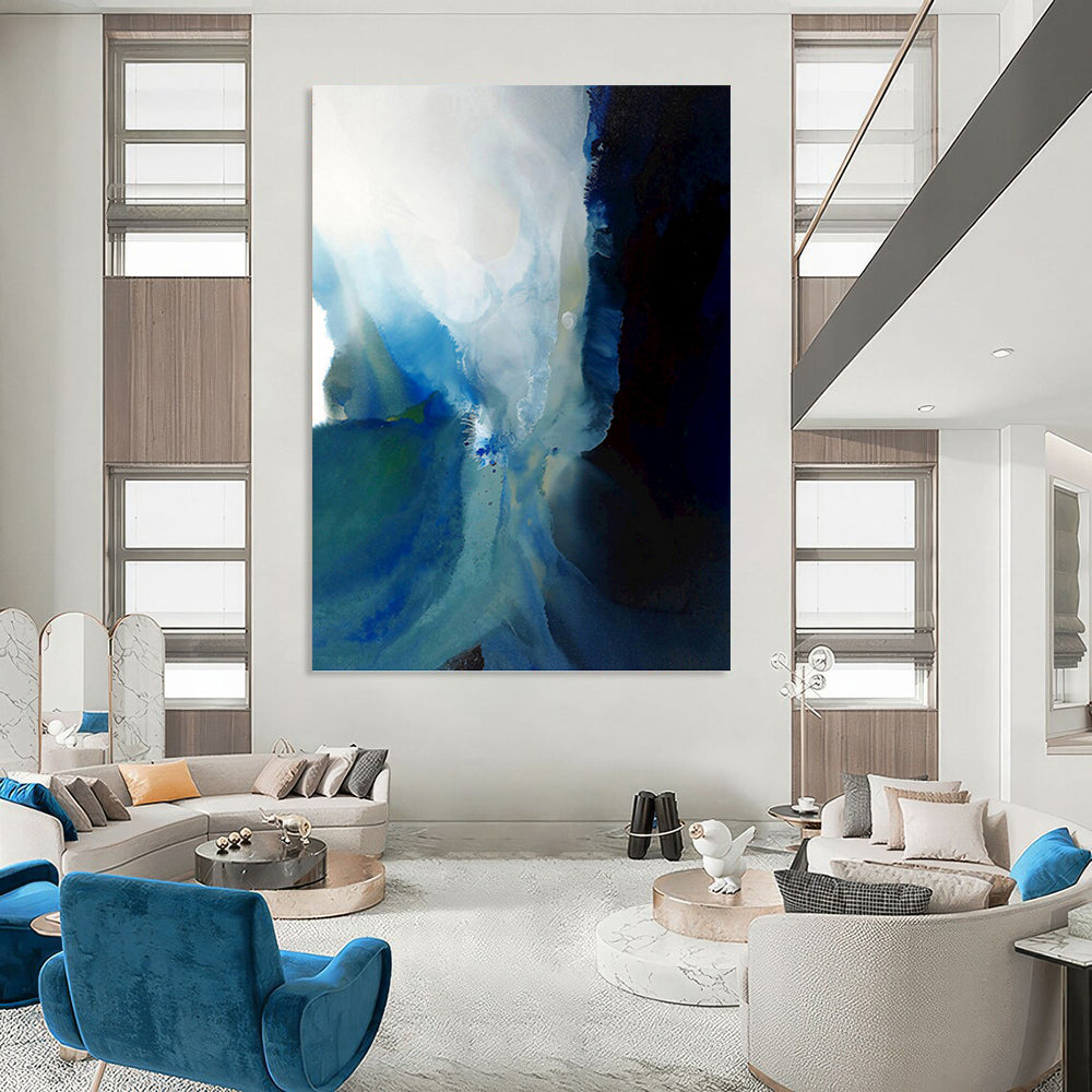 Energetic Textured Abstract Artwork for Living Room & Hotel Suite DKH0941