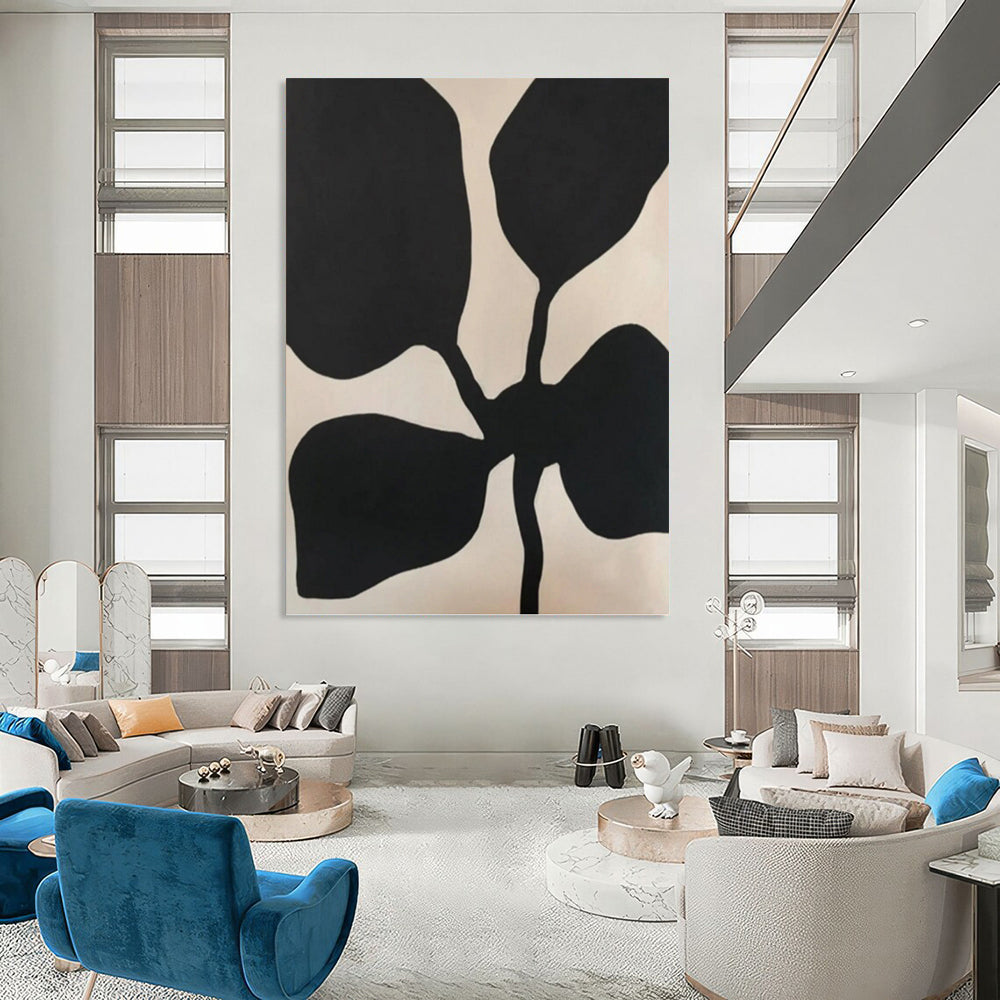 Gorgeous Hand - Rendered Textured Canvas Abstract for Hallway & Bar DKH1077