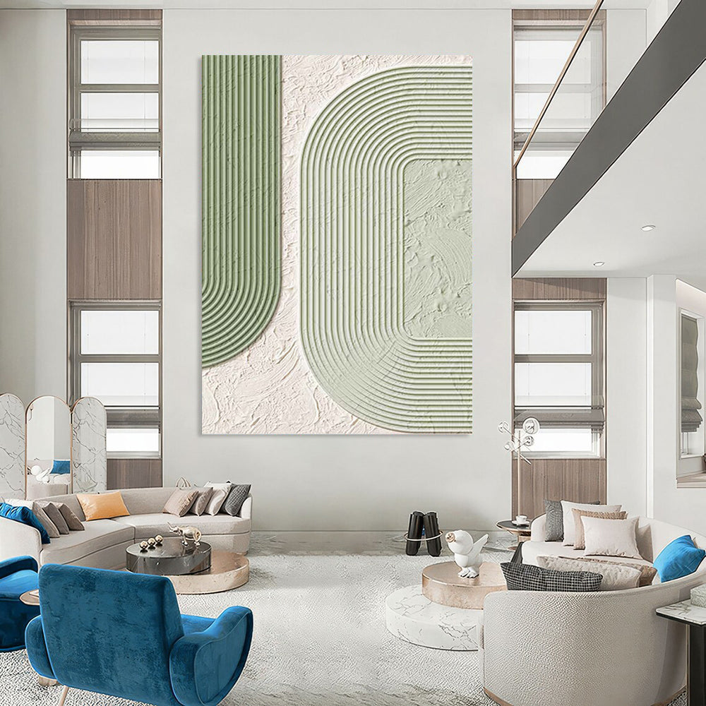 Immense - Proportioned Hand - Painted Custom Textured Abstract Masterpiece, Ideal for Living Room and Bar DKH1493
