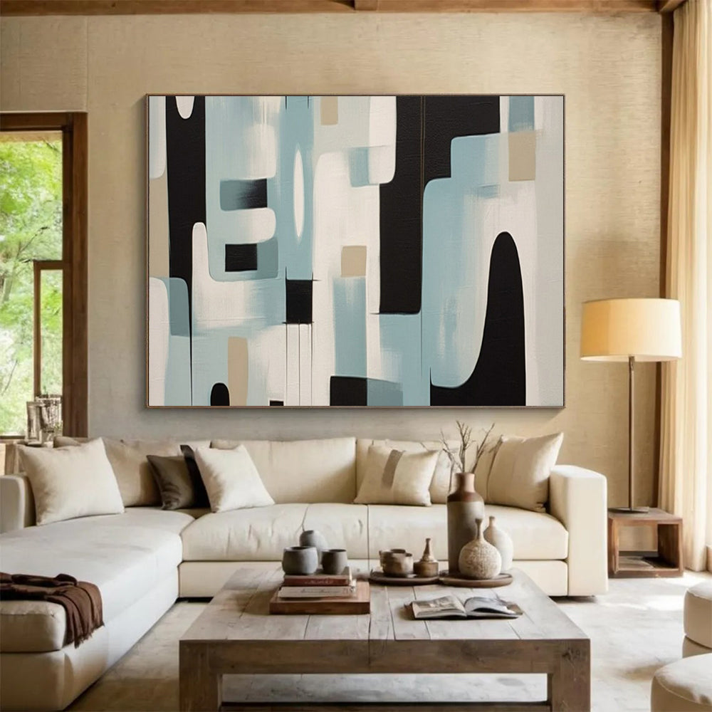 Sleek Abstract Wall Art for Office & Dining Room LargeART1711