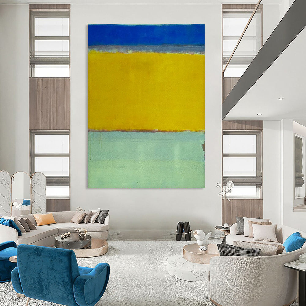 Vertical Hand - Painted Large Custom Abstract Creation for Bedroom and Living Room DKH1630