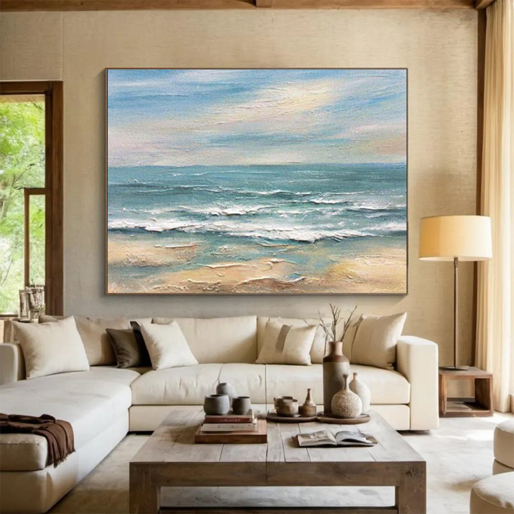 Striking Textured Abstract Painting for Entryway & Bar DKH530