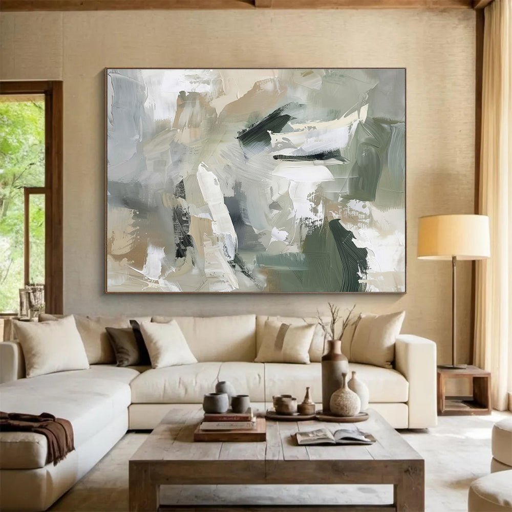 “Innovative Impulses” Vast Abstract Painting for Office & Bar DKH240