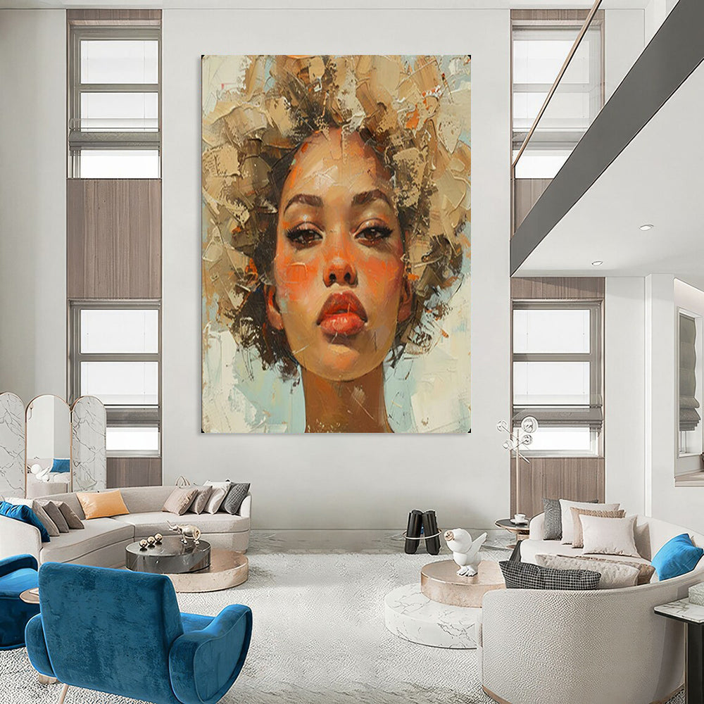 Hand-Painted Textured Wall Decor for Bedroom & Bar LargeART2160
