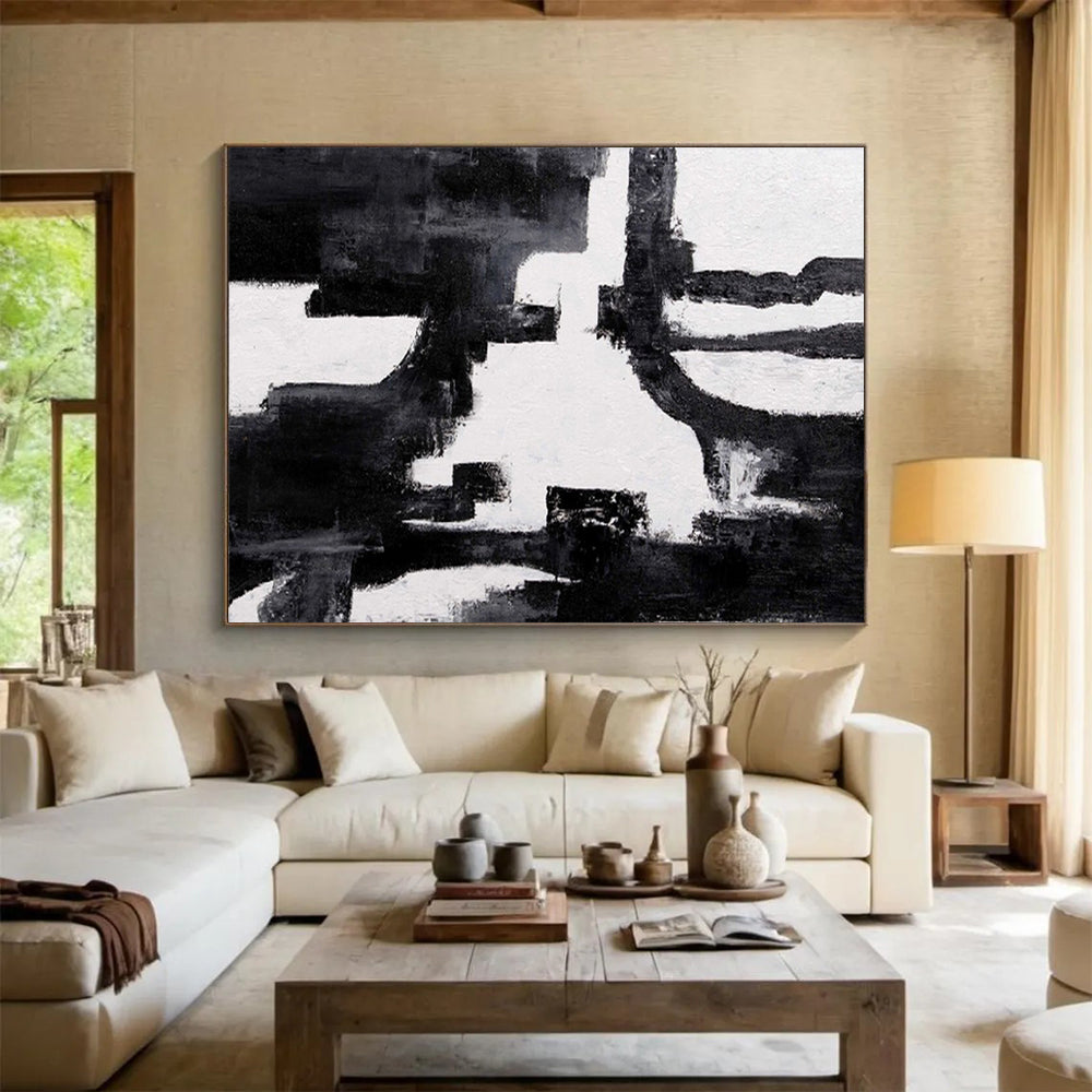 Custom - Designed Big Abstract Painting for Spa DKH018