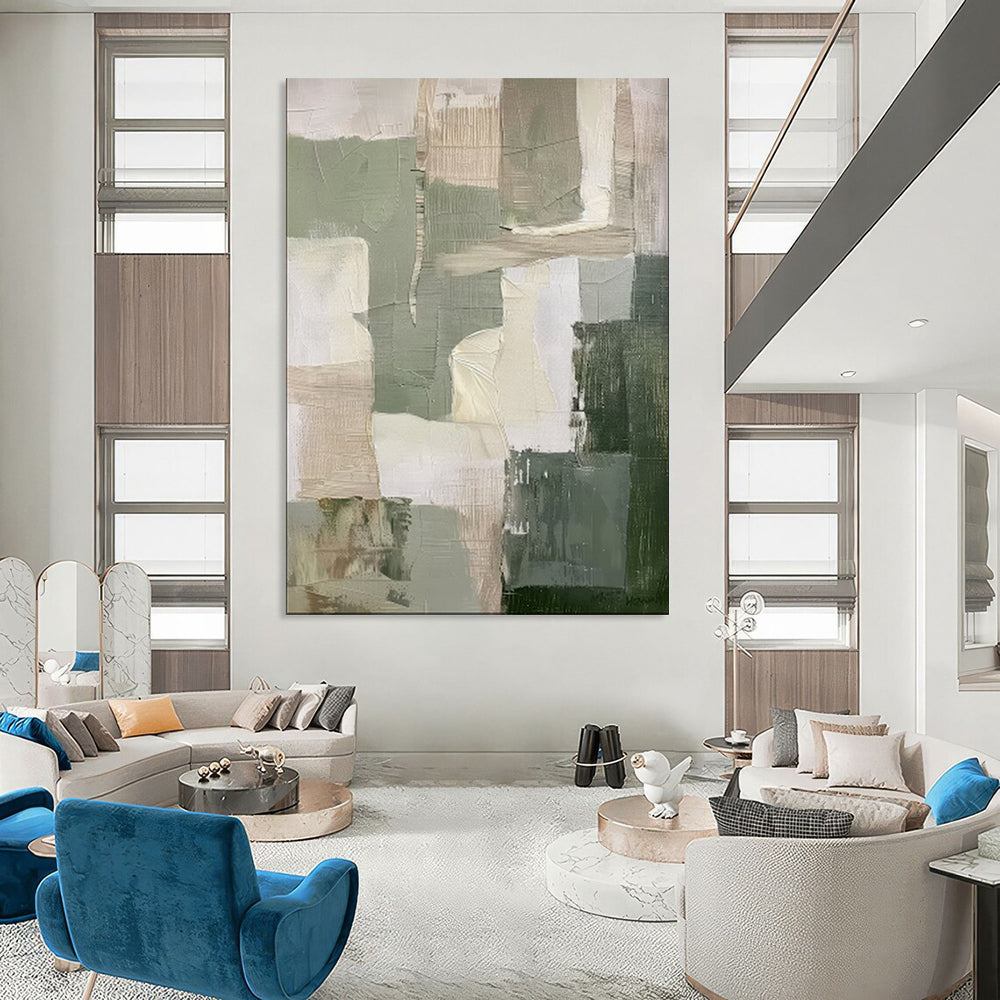 Whimsical Textured Abstract Wall Art for Living Room & Playroom LargeART2053