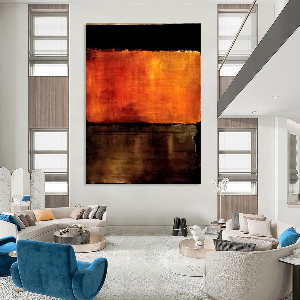 Grand - Scale Vertical Hand - Painted Textured Custom Abstract Symphony (with Holographic Textures) for Entryway and Bedroom DKH1612