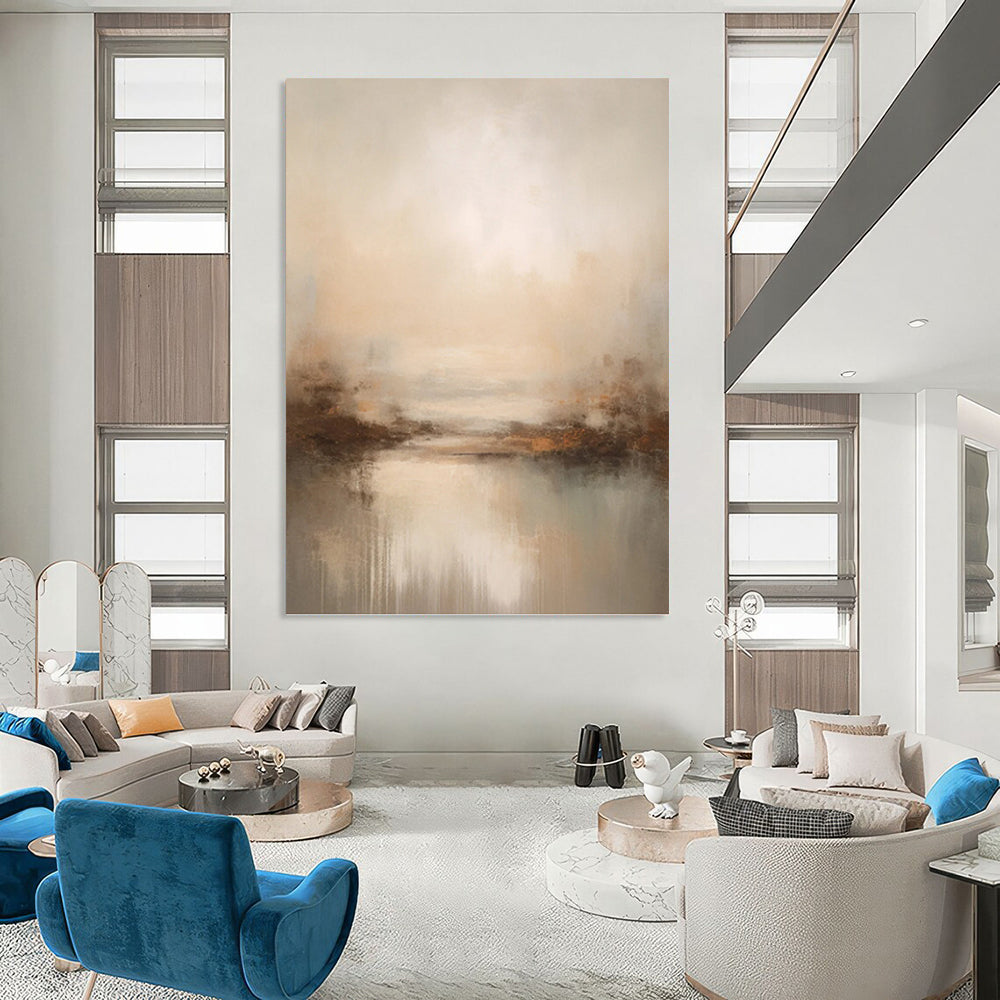 Unforgettable Colossal Hand - Painted Textured Abstract Painting for Exhibition Hall & Museum DKH1252