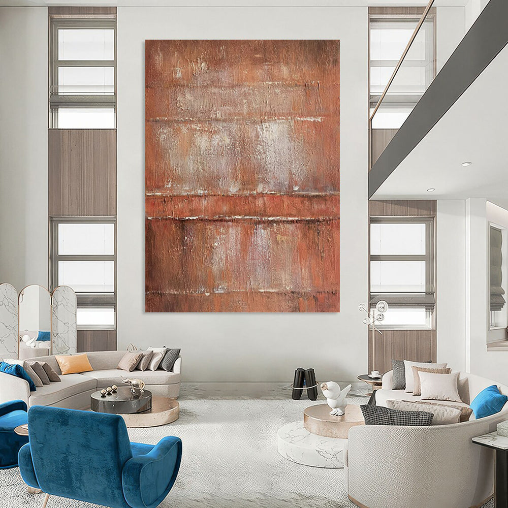 Gigantic-Scale Hand-Painted Abstract Wall Murals for Dining Room & Bar LargeART2303