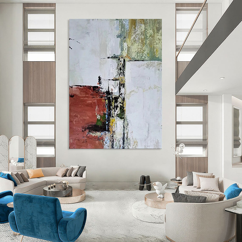 Grandiose Hand - Painted Textured Custom Abstract Art for Dining Room and Bar DTP039