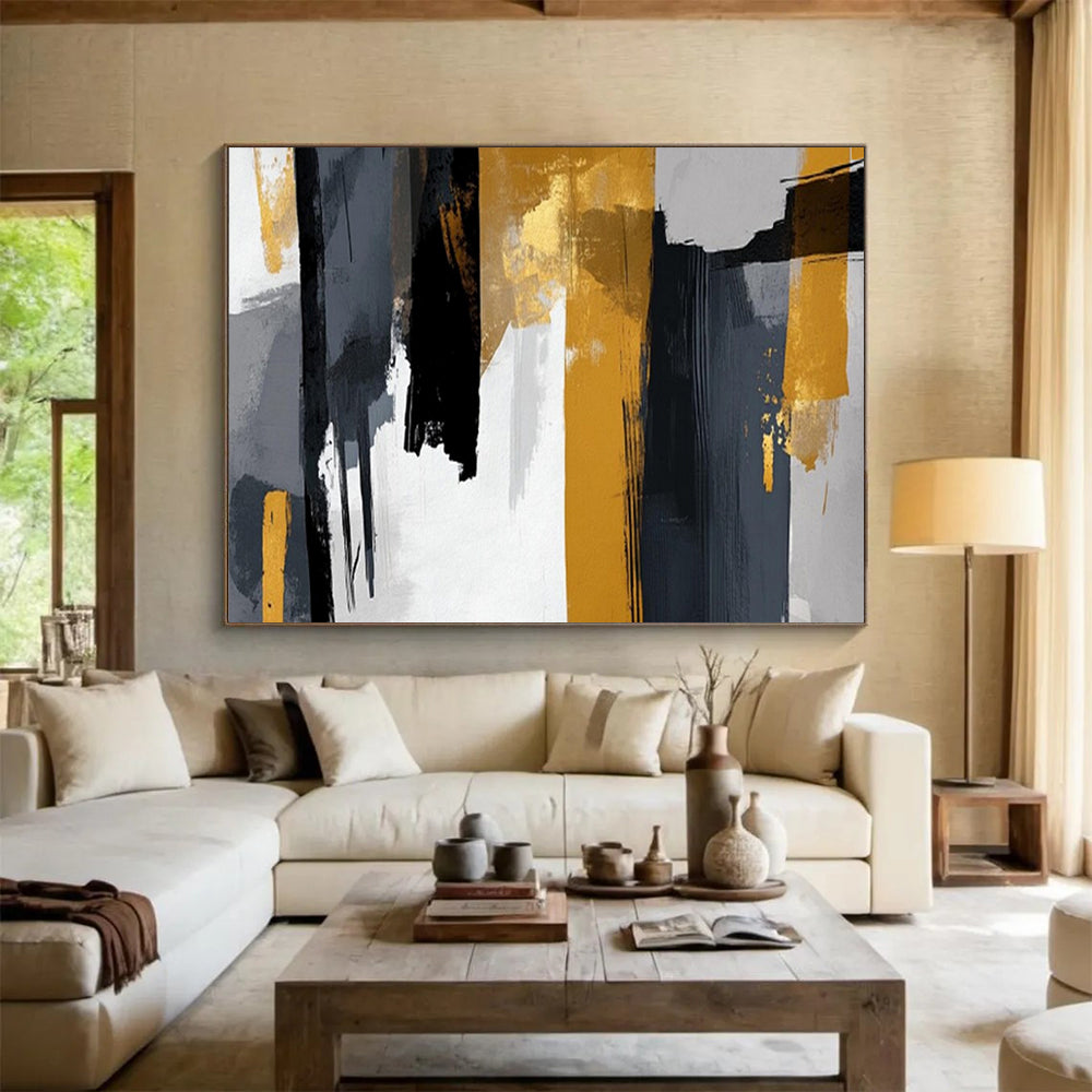 Minimalist Abstract Wall Art for Office & Dining Room LargeART1719
