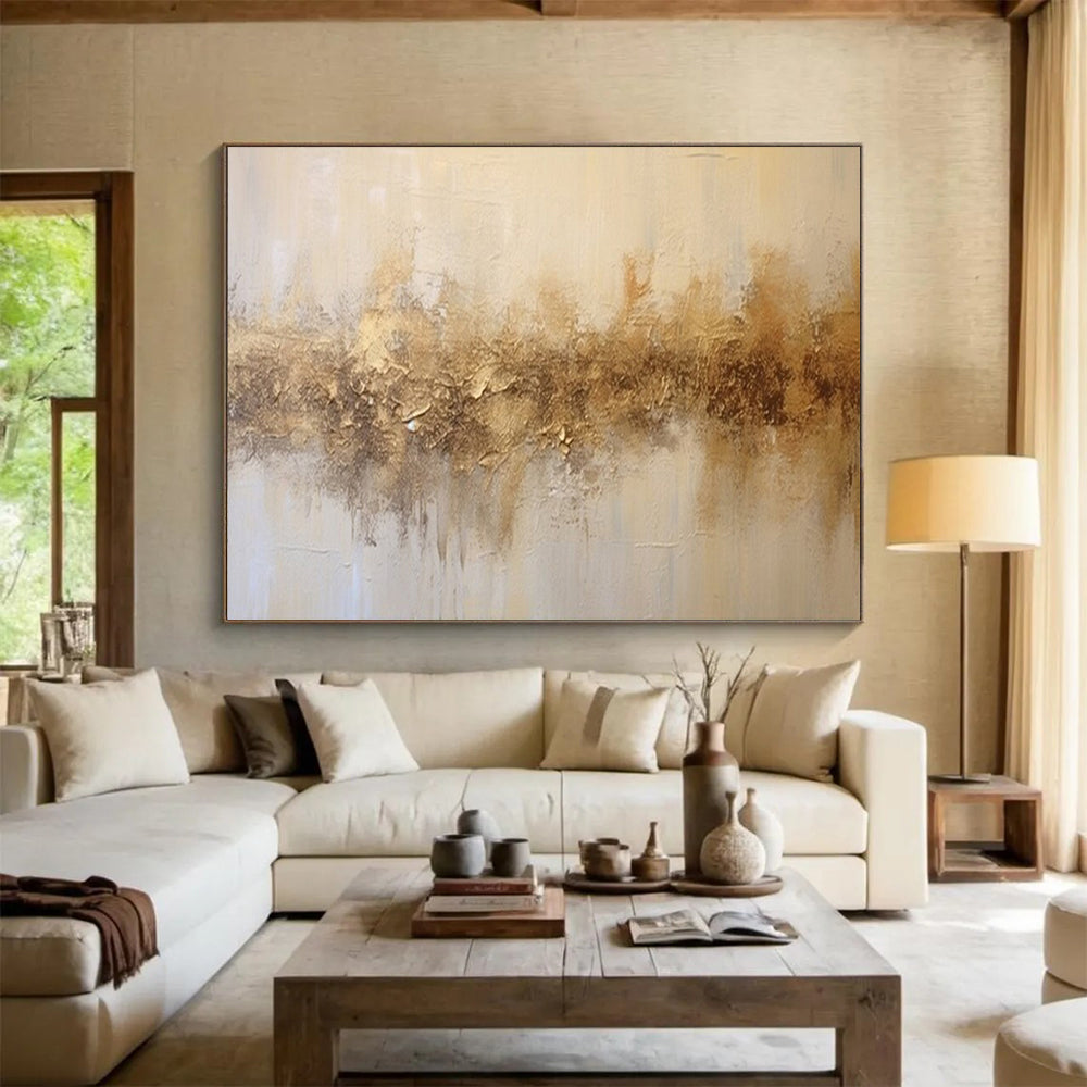 Massive Hand-Painted Abstract Canvases for Dining Room & Office LargeART1538