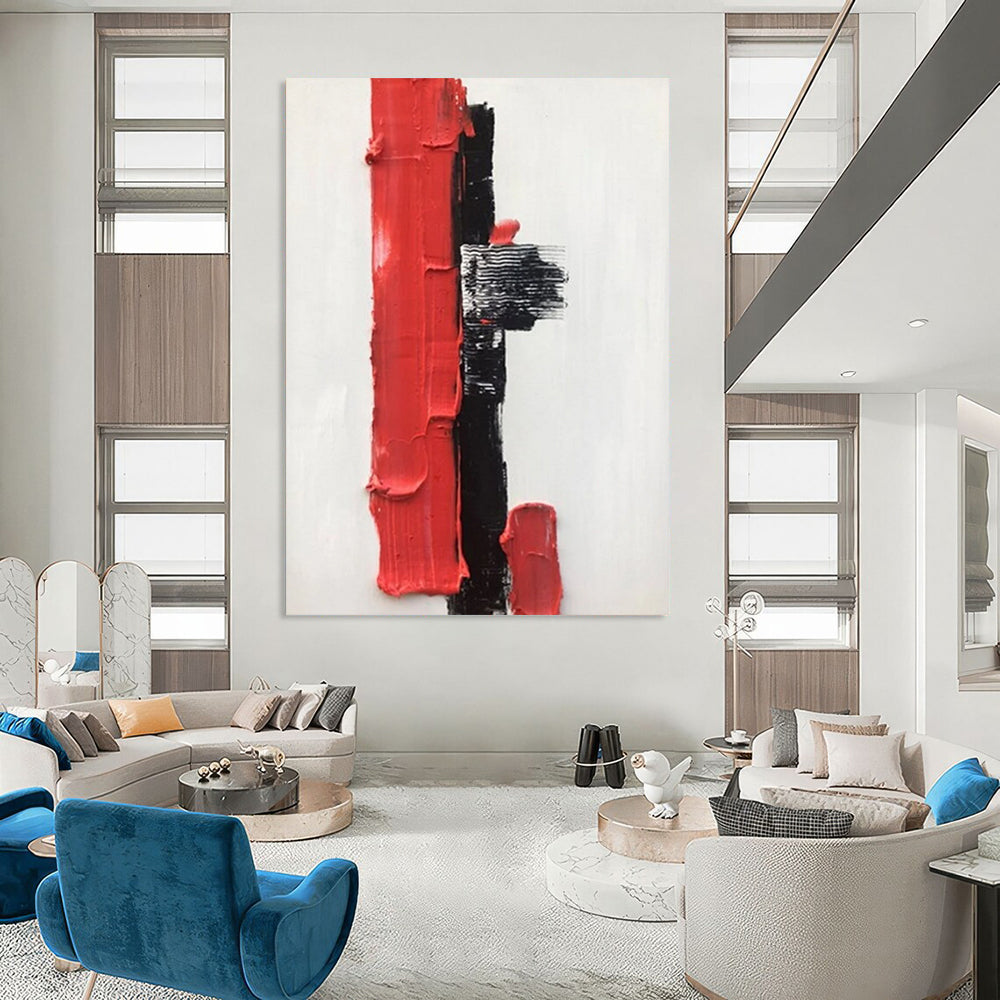 Custom Abstract Artworks with Rich Textures for Hotel & Entryway DTP390