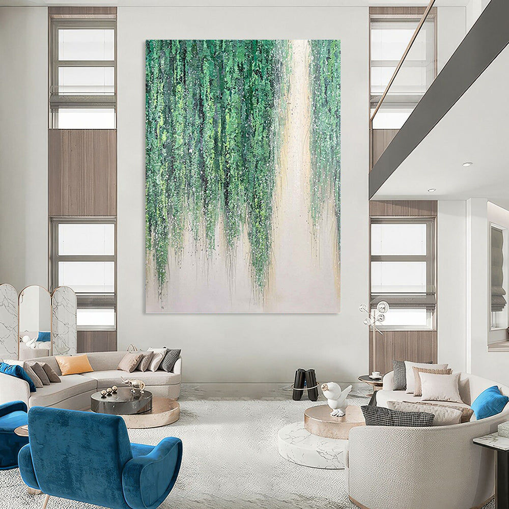 Jumbo - Proportioned Hand - Painted Textured Custom Abstract Rhapsody, for Office and Hallway DKH1506