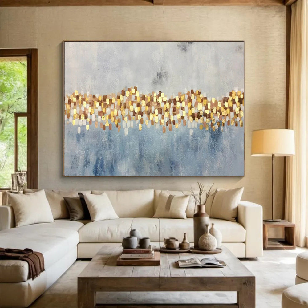 Large - Format Abstract Mural for Bedroom & Dining Room DKH164