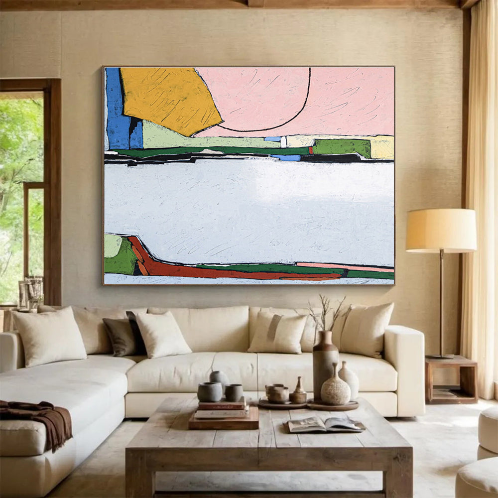 Gigantic Hand - Painted Abstract Canvas for Office & Dining Room DKH541