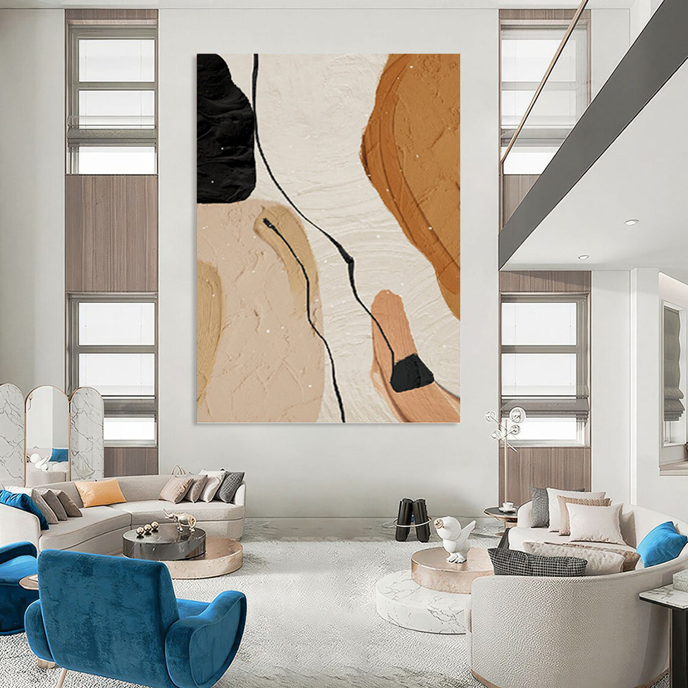 Immense - Reach Hand - Painted Custom Abstract Overture (with Intricate Textures), for Hallway and Entryway DKH1513