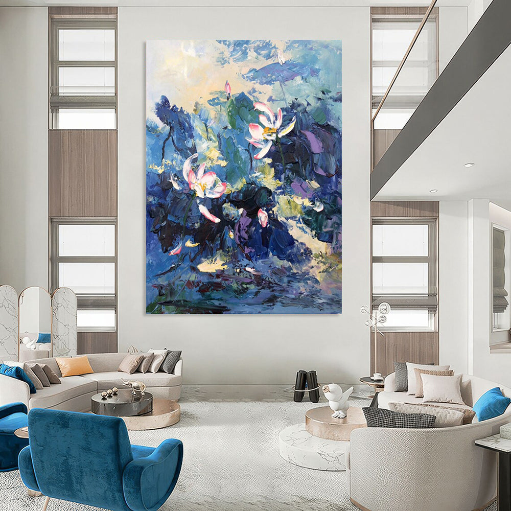 Energetic Hand - Painted Textured Abstract Painting for Living Room & Office DKH1298