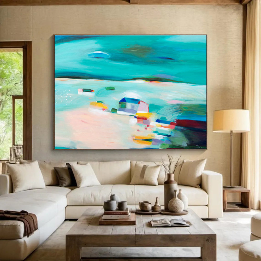 Made - to - Order Abstract Painting for Event Ballroom DKH058