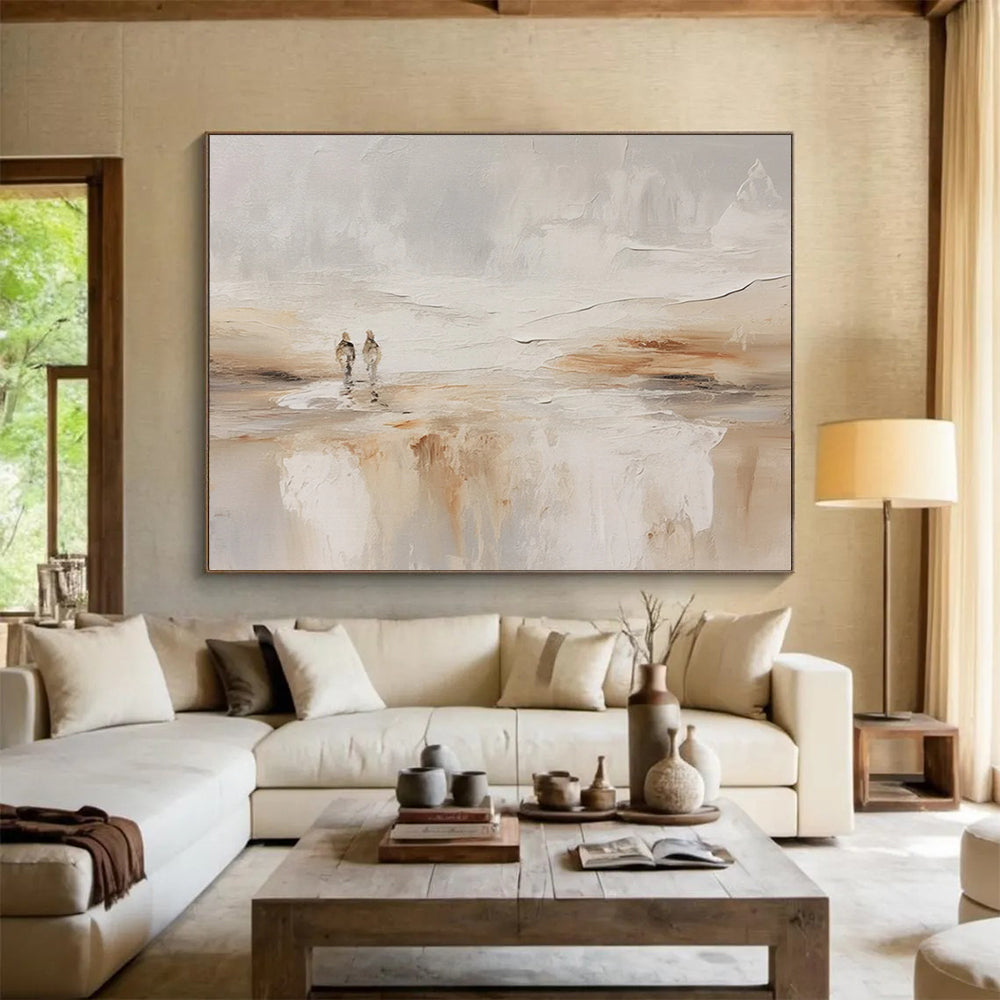 Serene Beach Walk Abstract - Romantic Bedroom Escape DLZ080
