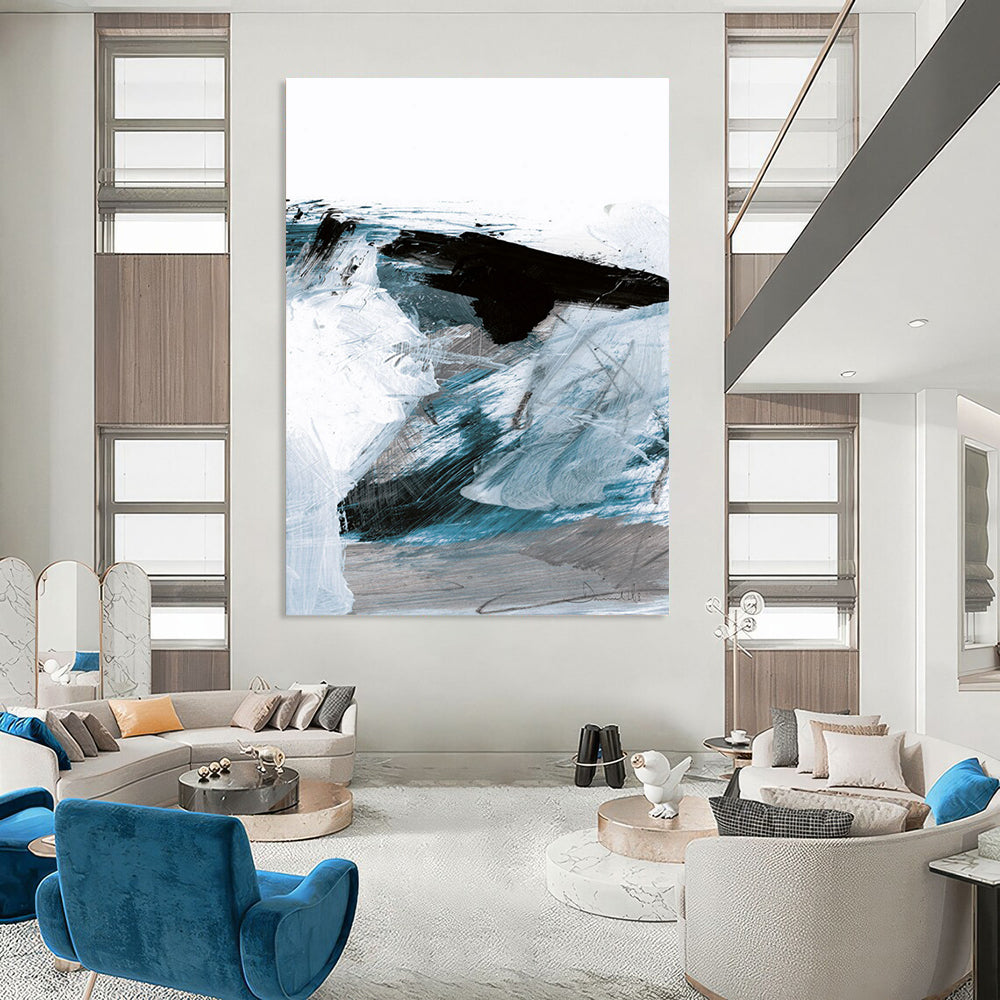 Hand-Painted Large Abstract Creations: Textured Styles for Bar & Hotel DTP220
