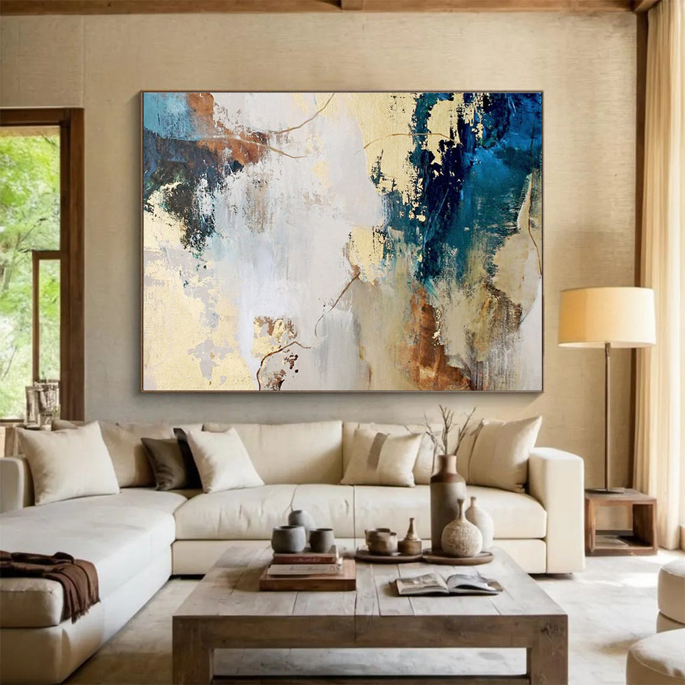Gigantic Textured Abstract Canvas for Living Room & Office DKH512