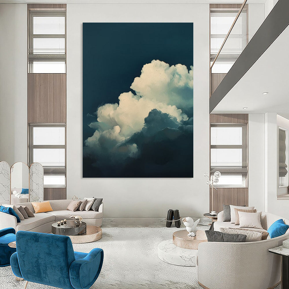 Extra - Vast Hand - Painted Custom Abstract Painting for Living Room and Office DTP015