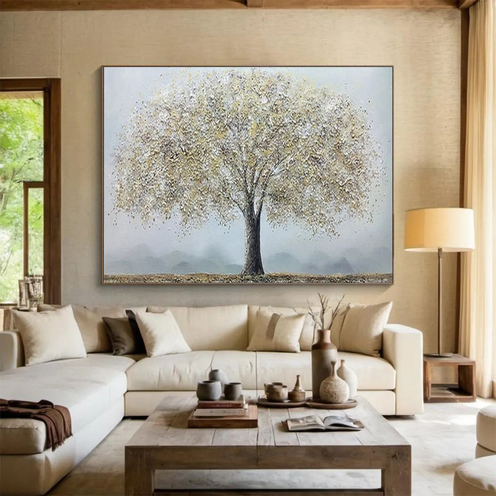 Massive Hand-Painted Abstract Murals for Bedroom & Office LargeART1526