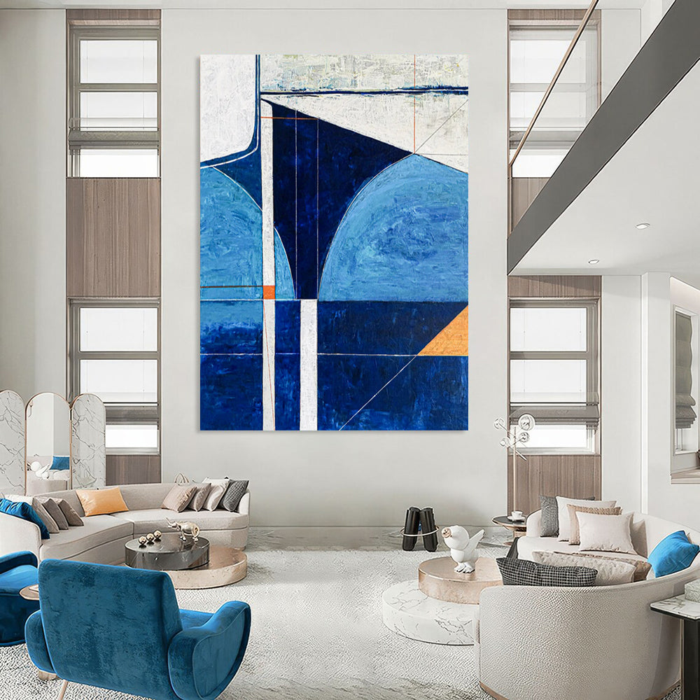 Enormous-Sized Hand-Painted Abstract Installations for Living Room & Hotel LargeART2372