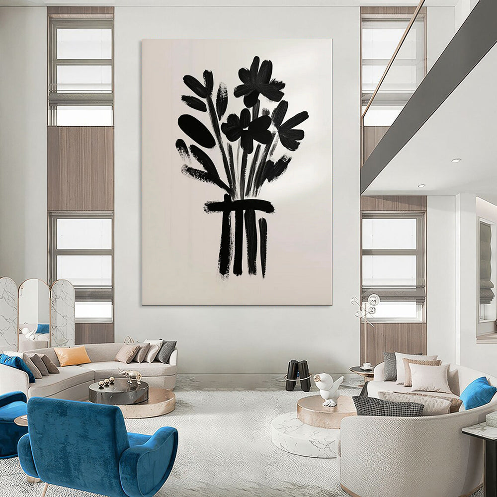 Earthy & Natural Abstract Canvas Art for Dining Room & Entryway LargeART2035