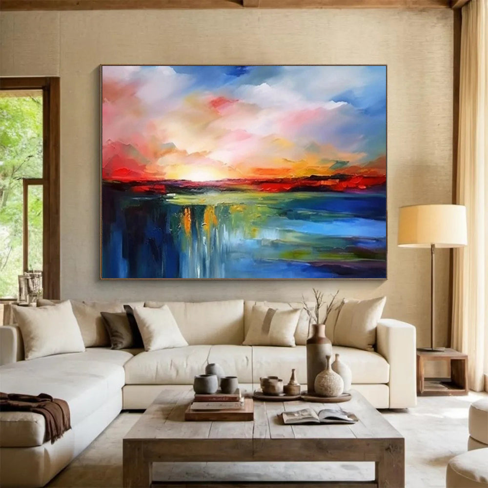 Bold and Beautiful Oversized Abstract Wall Art for Office & Bar LargeART1596