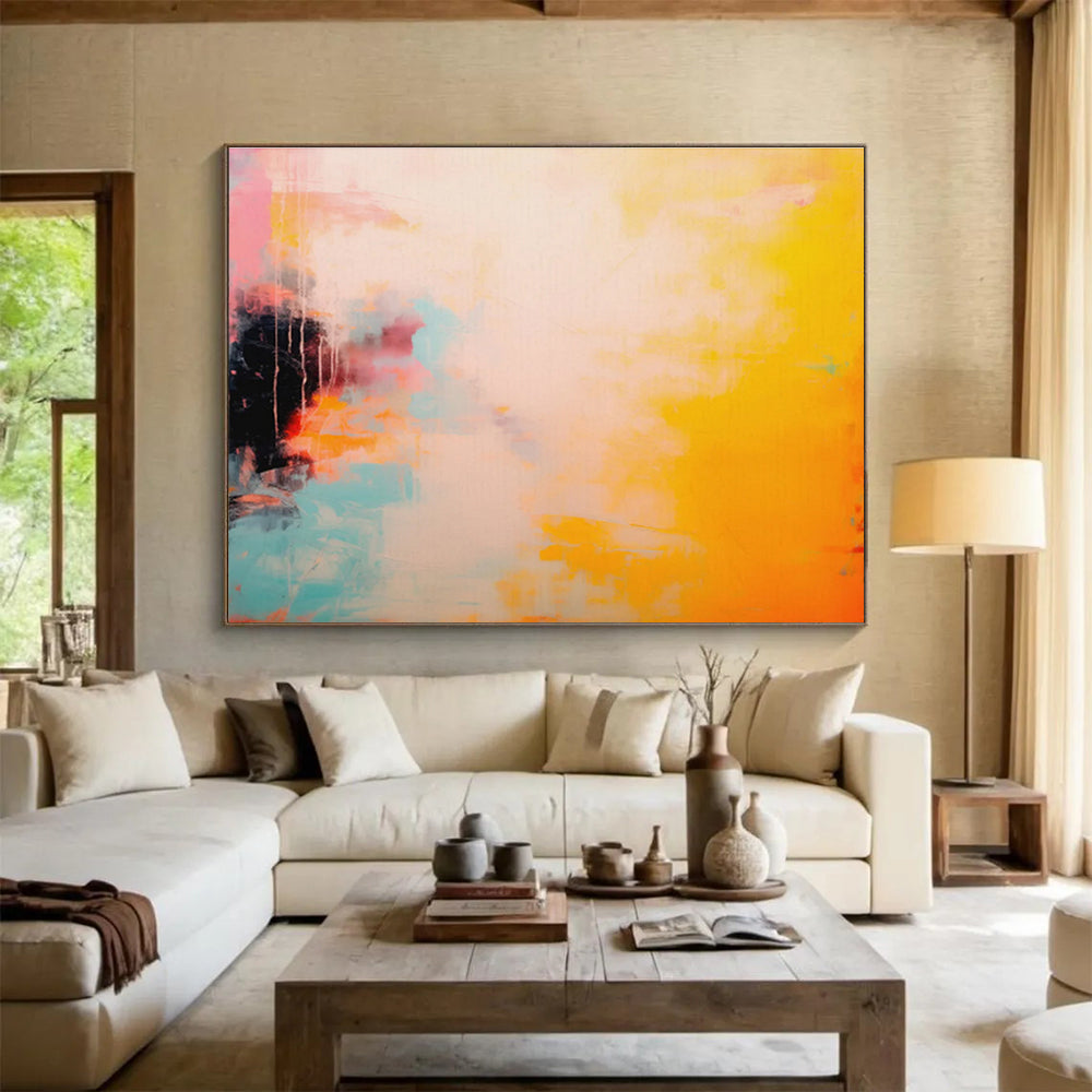 Oversized Abstract Painting for Bar & Office DKH471