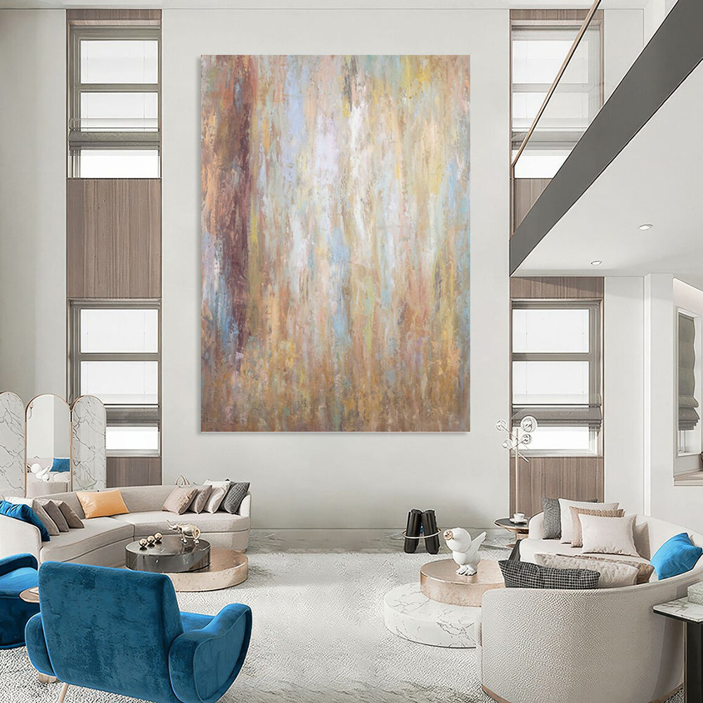 Peaceful Textured Abstract Painting for Bedroom & Dining Room DKH0946