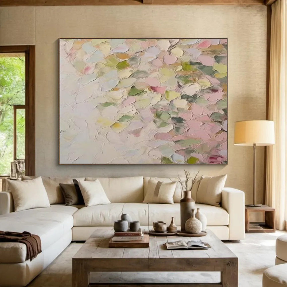 Pastel Textured Abstract - Dreamy Bedroom or Nursery Art DLZ177