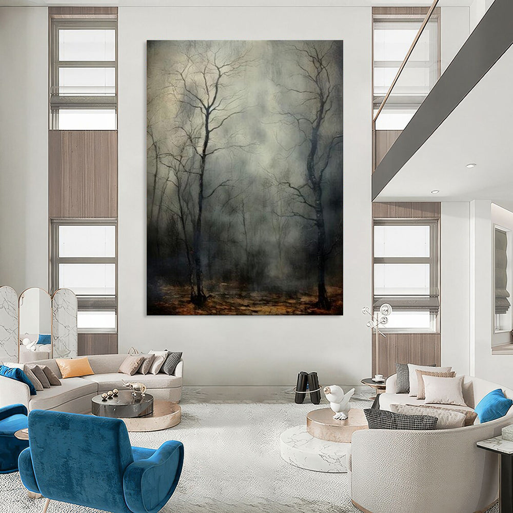 Hand-Painted Bespoke Abstract Canvas for Dining Room & Hotel LargeART1916