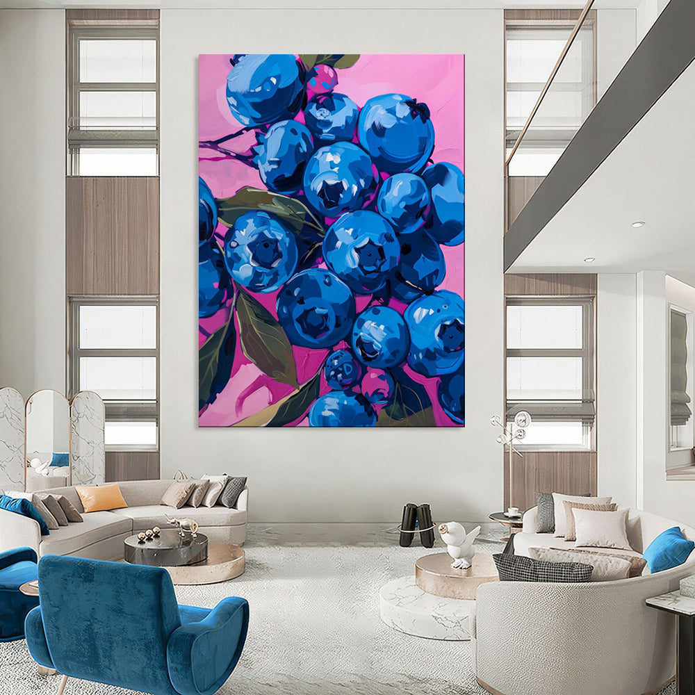 Textured & Artistic Hand-Painted Custom Abstract Painting for Dining Room & Bar LargeART2013