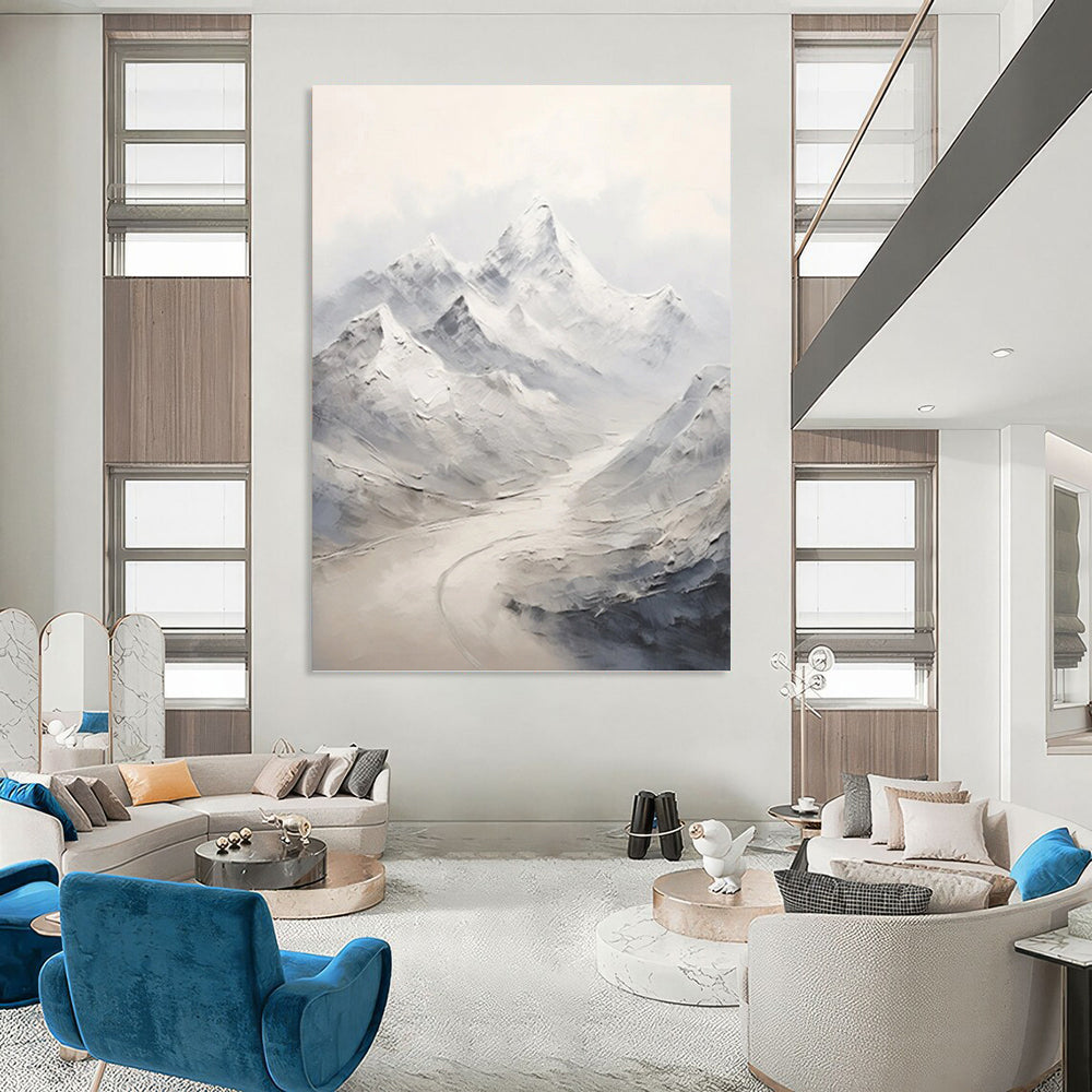Exceptionally Striking Hand - Painted Textured Abstract Canvas for Art Gallery & Exhibition Space DKH1264
