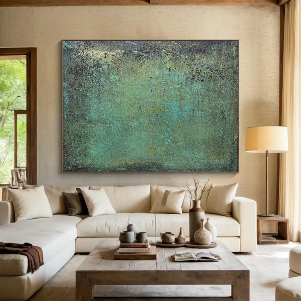 Enchanting Hand - Painted Textured Abstract Wall Art for Hallway & Living Room DKH600