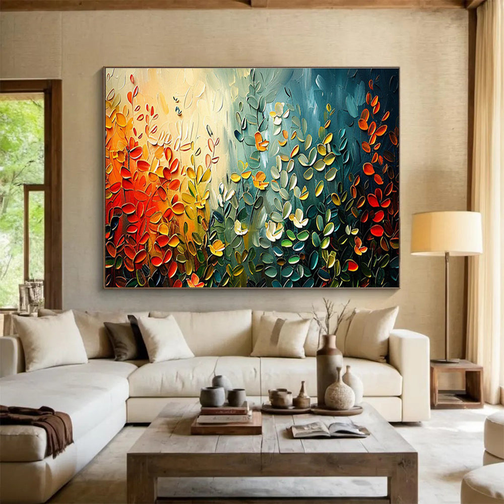Extensive Hand - Crafted Textured Abstract Canvas for Interior Flair DKH711