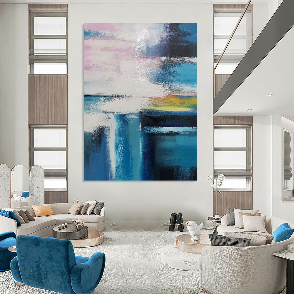 Colossal Hand - Painted Textured Abstract Art for Shopping Mall & Department Store DKH1232