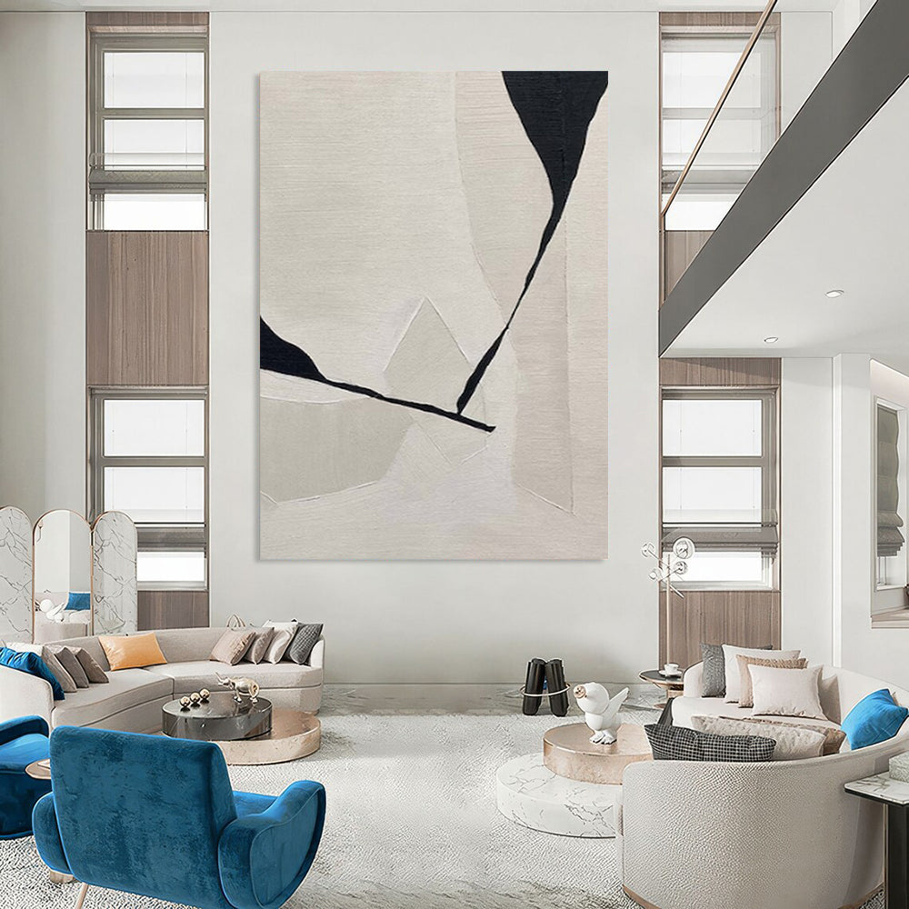 Expansive-Scale Hand-Painted Abstract Wall Art for Living Room & Music Room LargeART2249