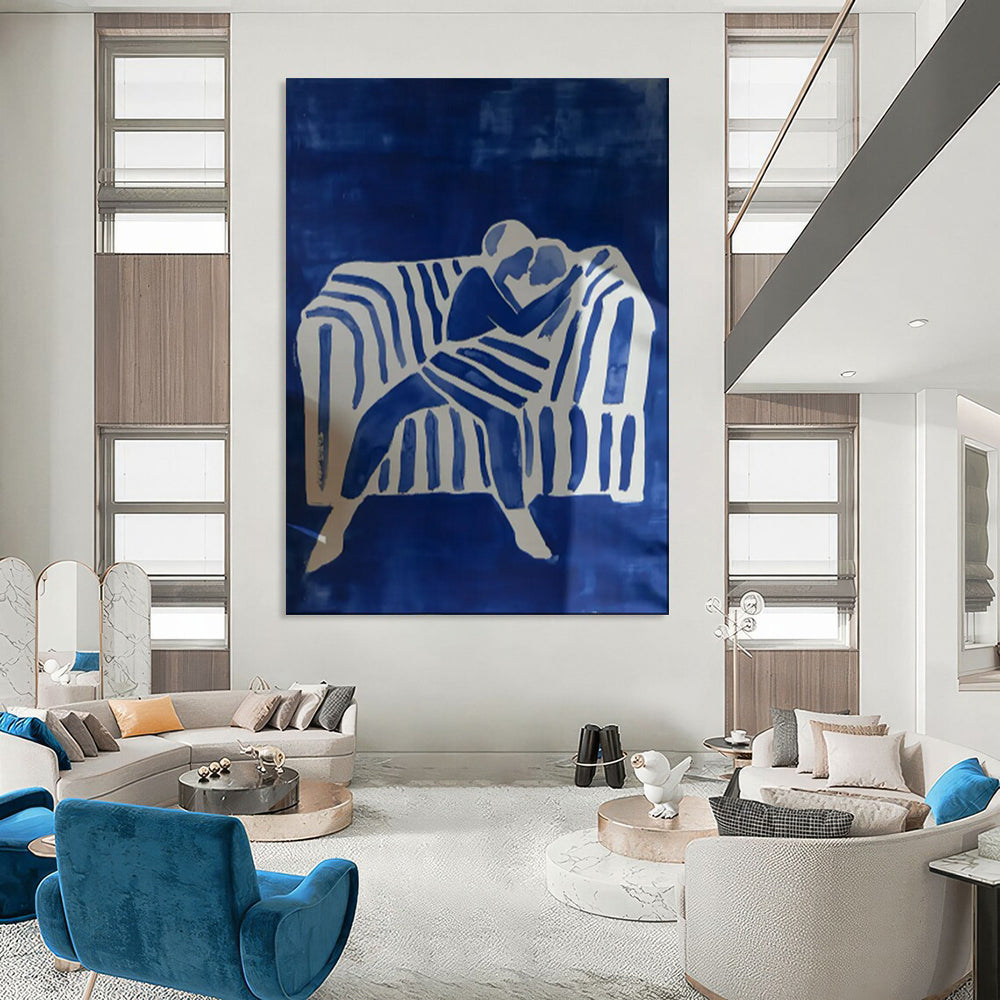 Dynamic & Movement-Filled Abstract Canvas Art for Bar & Hotel LargeART2036
