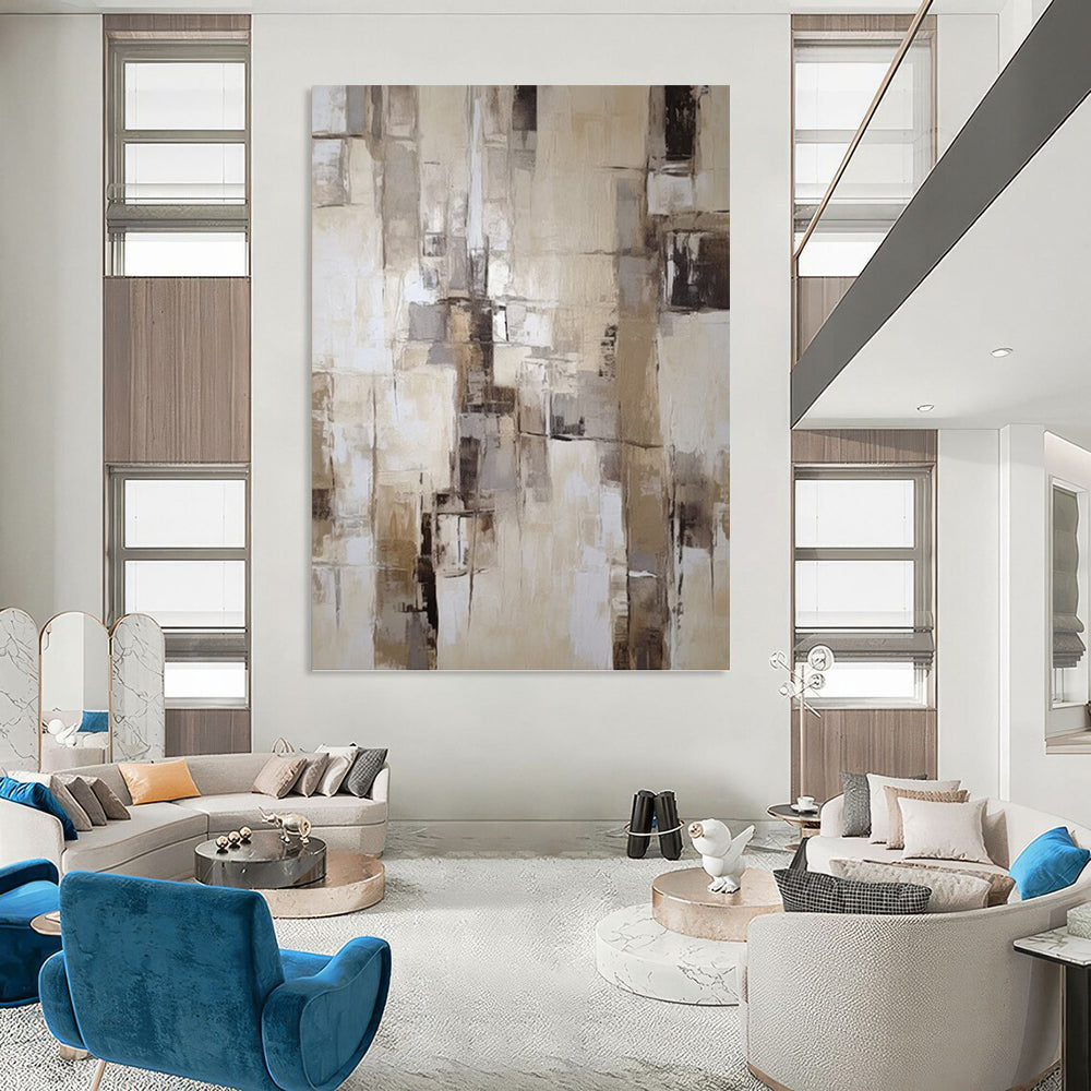 Fashion - Forward Hand - Painted Textured Abstract Art for Living Room & Bar DKH1307